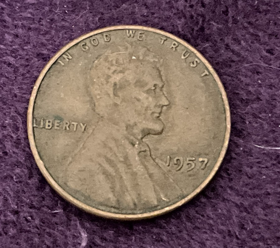 Penny 1957 Lincoln  2  coin collectible - Main Image 3