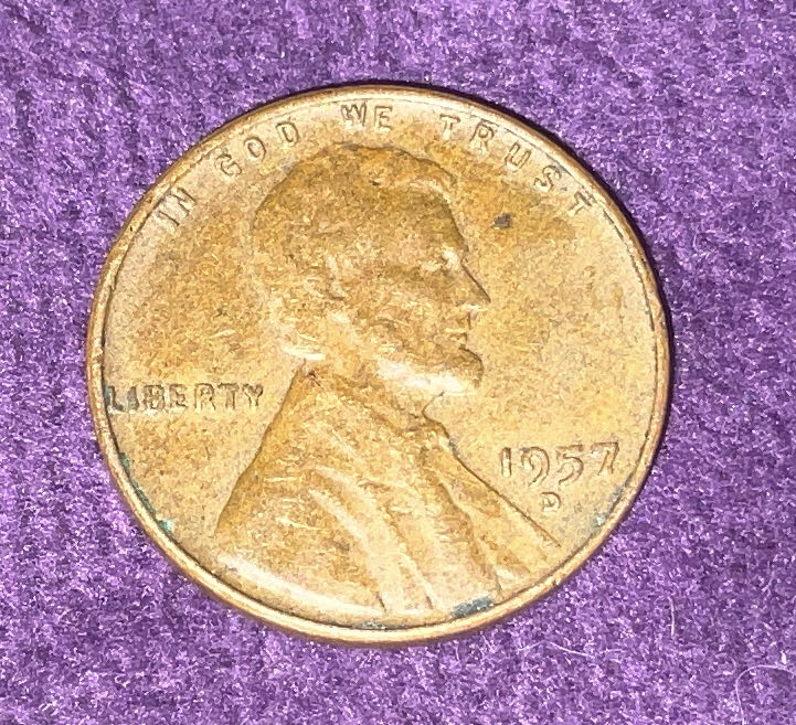 Penny 1957 Lincoln D 1  coin collectible - Main Image 3