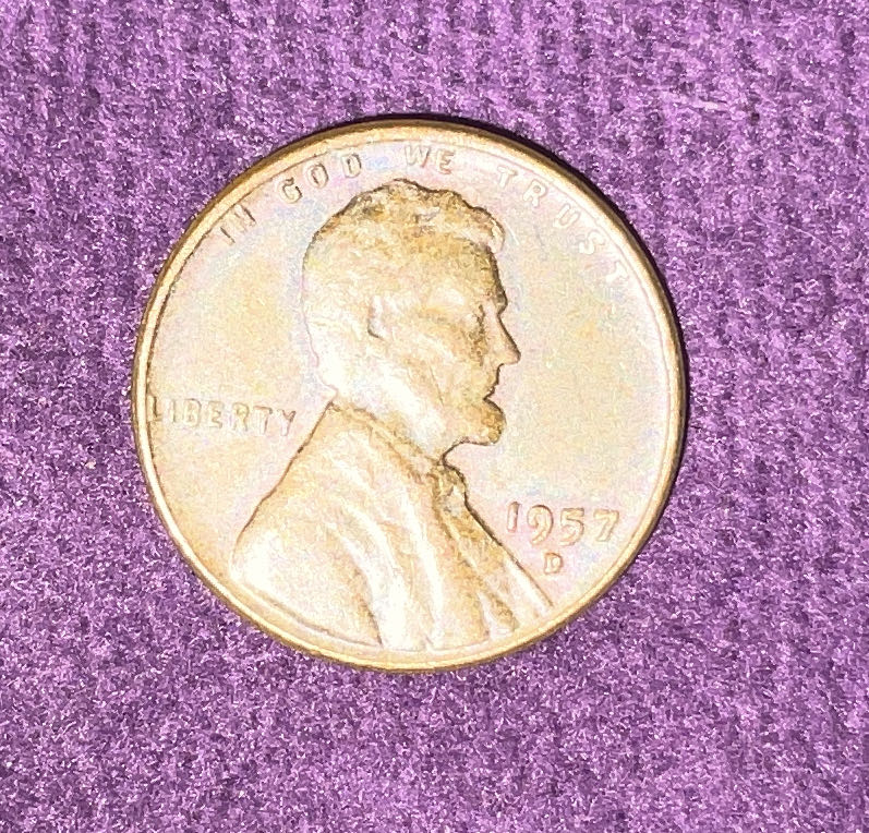 Penny 1957 Lincoln D 2  coin collectible - Main Image 3