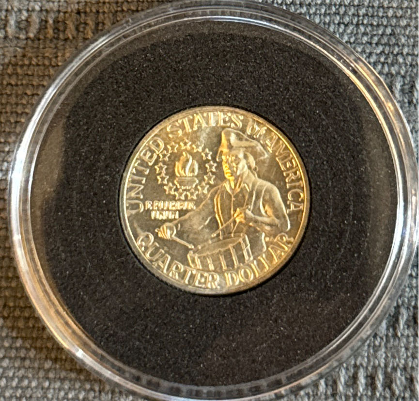 Bicentennial Silver Quarter Uncirculated  coin collectible - Main Image 2