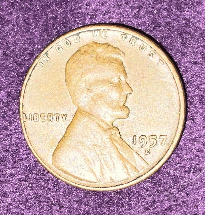 Penny 1957 Lincoln D  coin collectible - Main Image 3