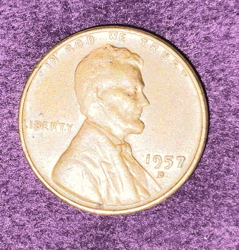 Penny 1957 Lincoln D  coin collectible - Main Image 3