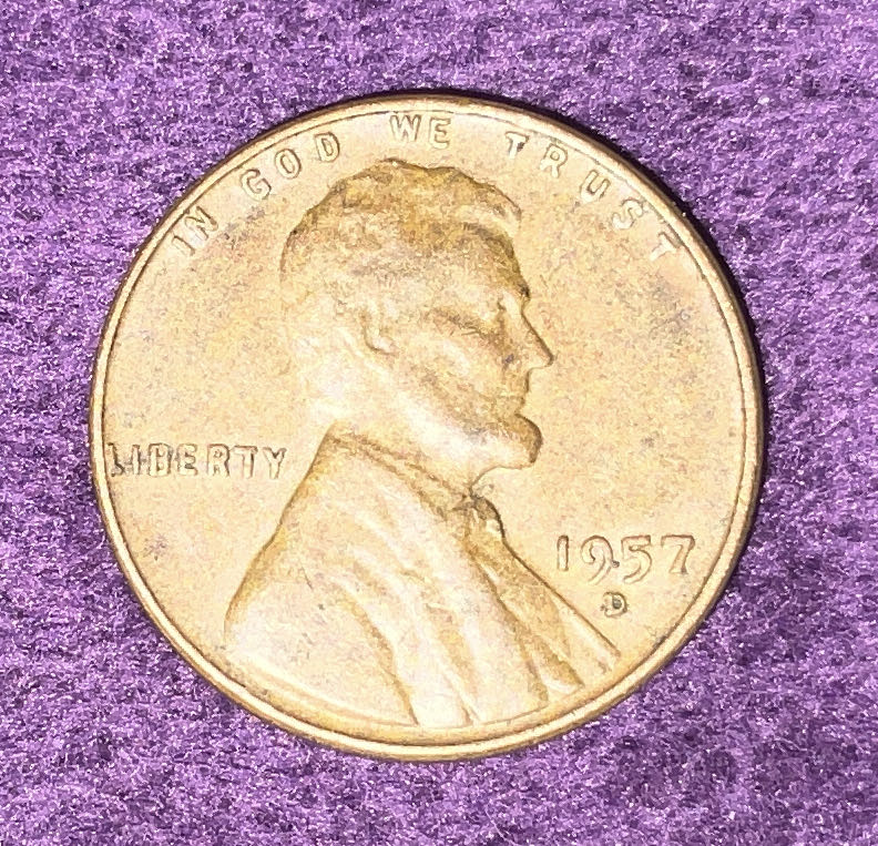 Penny 1957 Lincoln D  coin collectible - Main Image 3