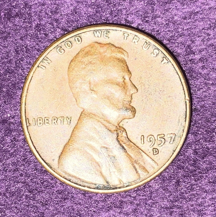 Penny 1957 Lincoln D  coin collectible - Main Image 3