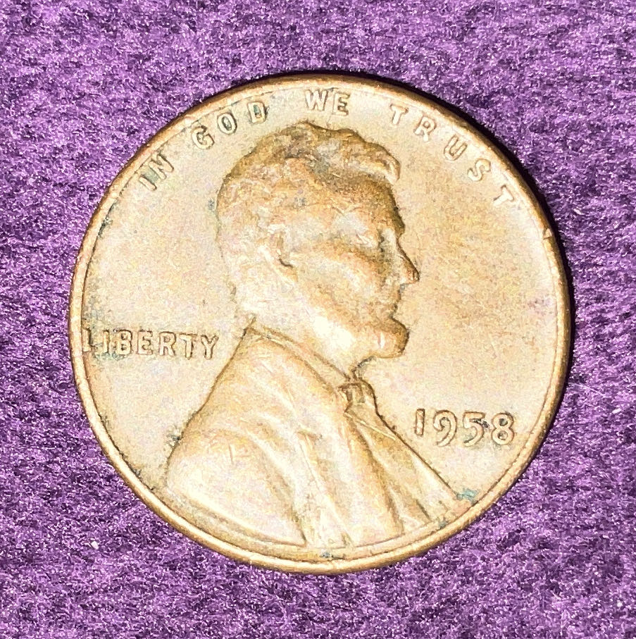 Penny 1958 Lincoln  coin collectible - Main Image 3