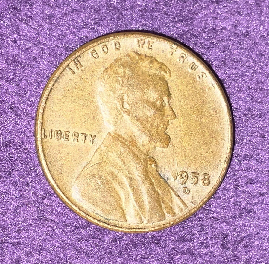 Penny 1958 Lincoln D  coin collectible - Main Image 3