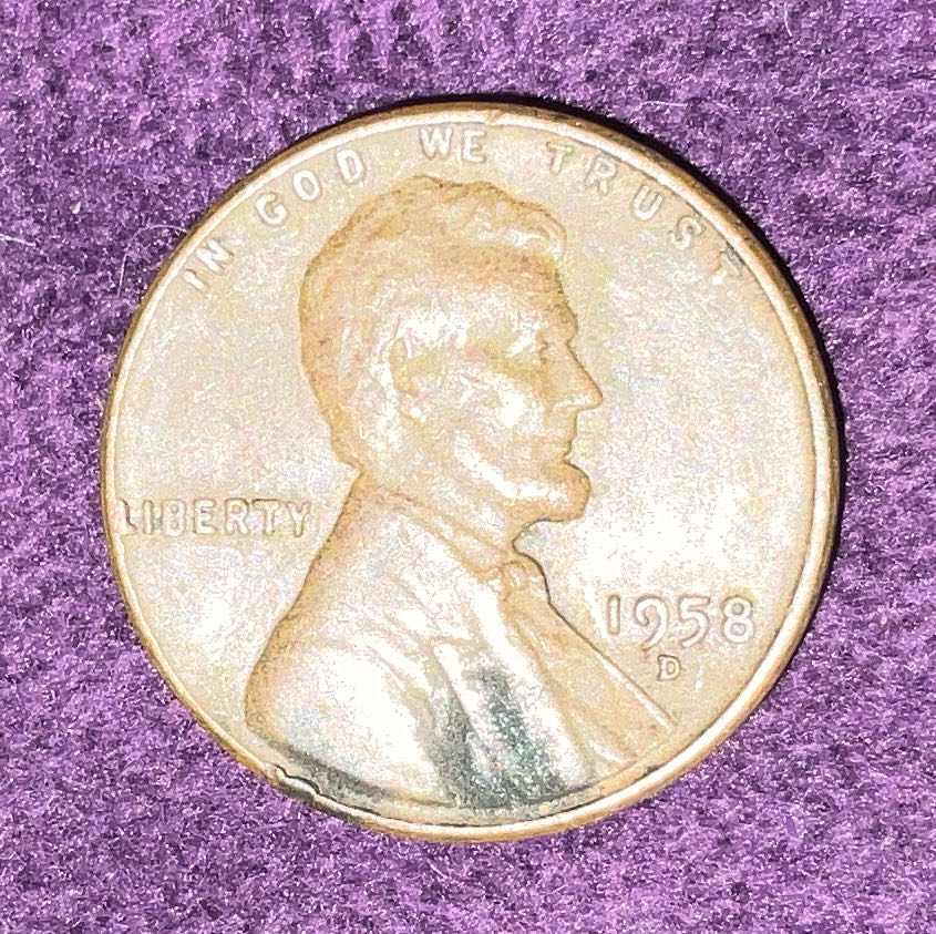 Penny 1958 Lincoln D  coin collectible - Main Image 3