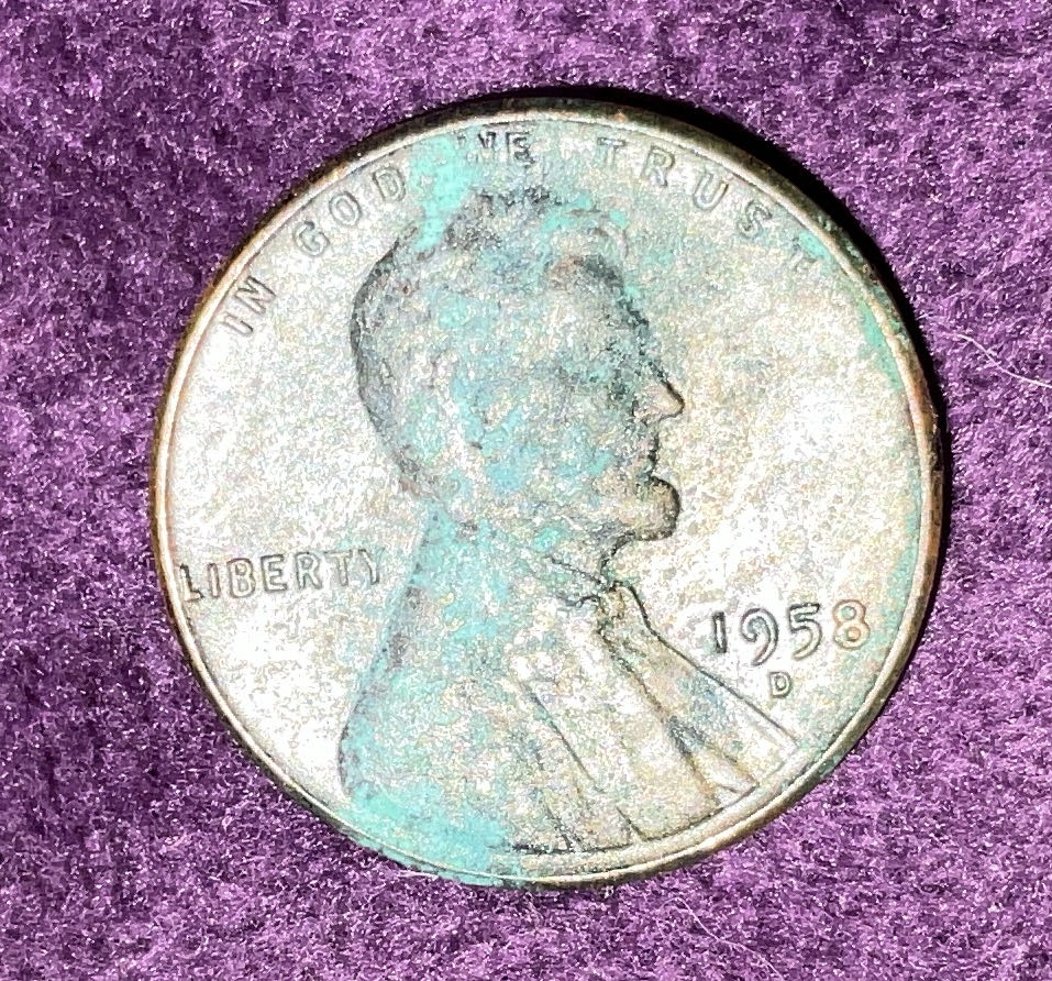 Penny 1958 Lincoln D  coin collectible - Main Image 3
