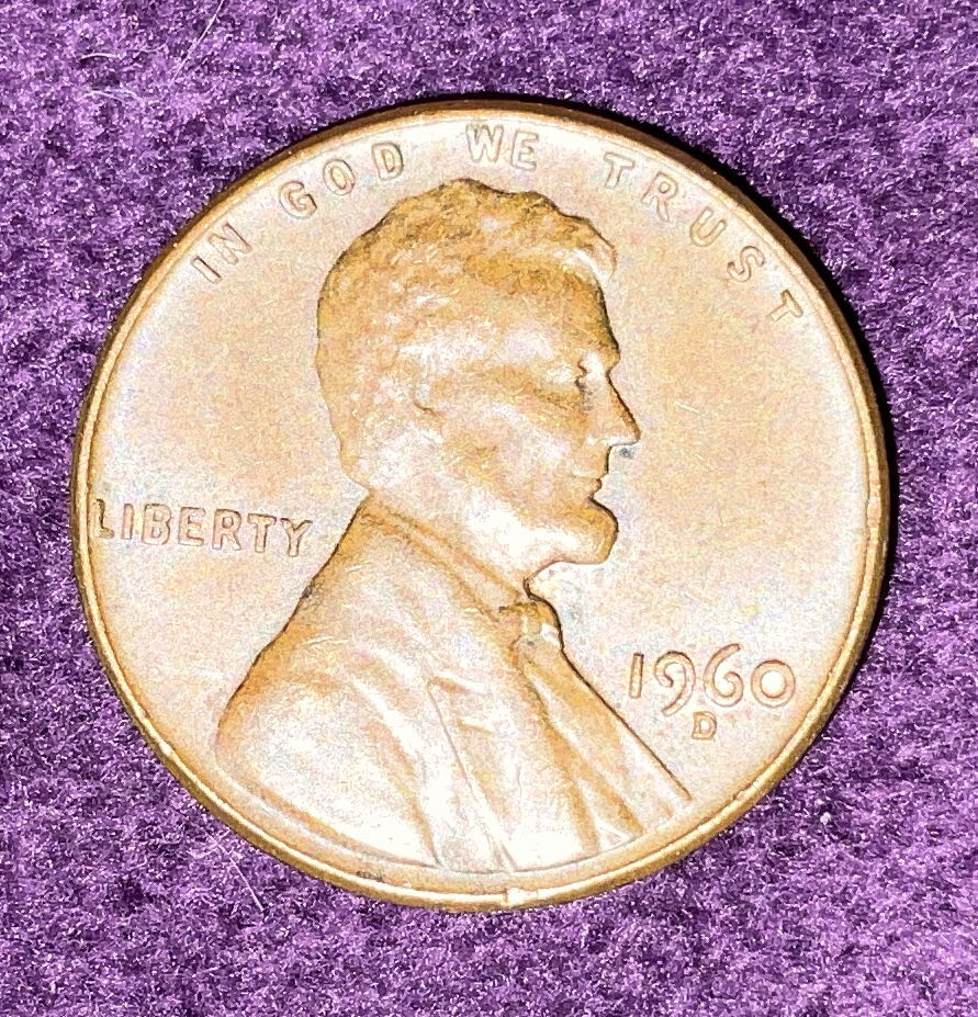 Penny 1960 Lincoln D  coin collectible - Main Image 3