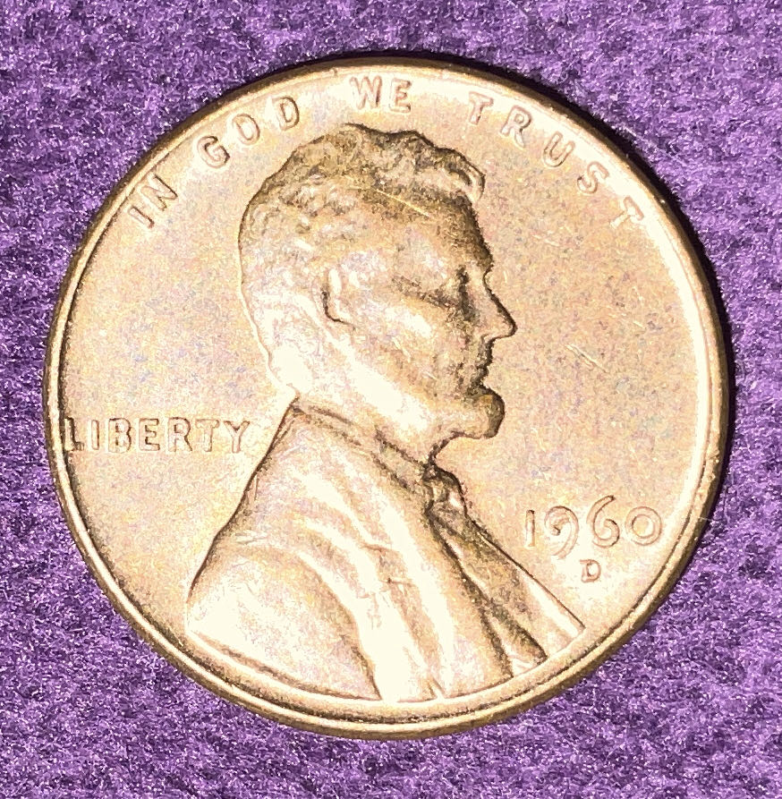 Penny 1960 Lincoln D  coin collectible - Main Image 3