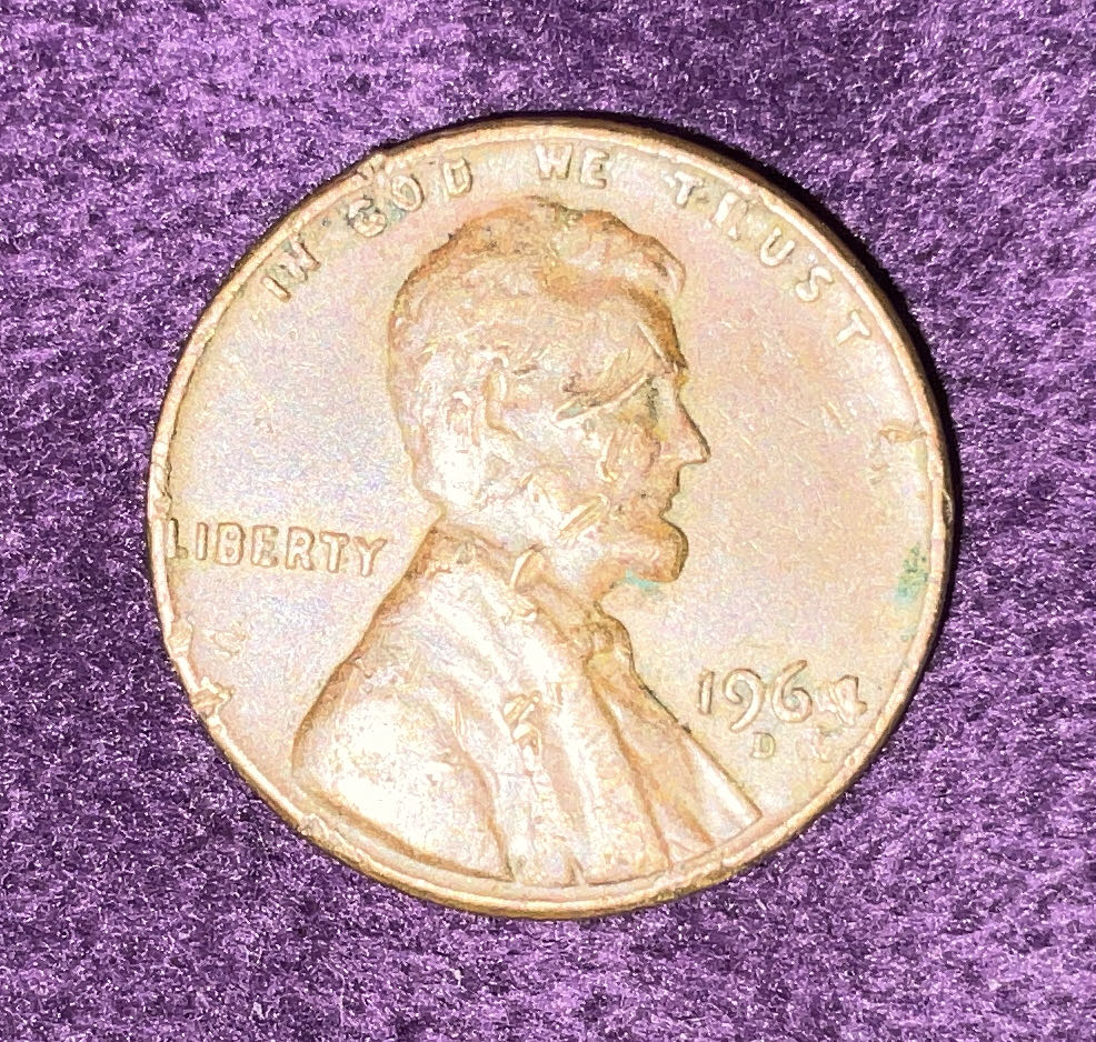 Penny 1964 Lincoln D  coin collectible - Main Image 3
