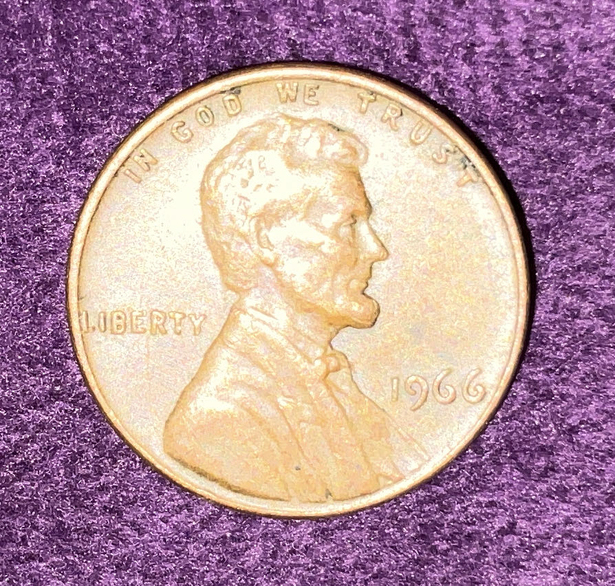 Penny 1966 Lincoln  coin collectible - Main Image 3