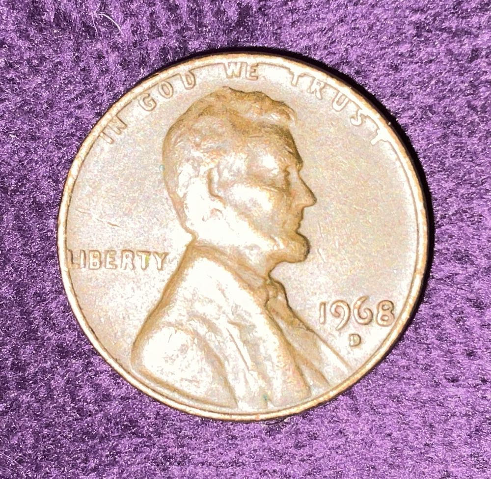 Penny 1968 Lincoln D  coin collectible - Main Image 3