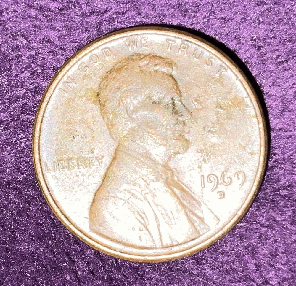 Penny 1969 Lincoln D  coin collectible - Main Image 3