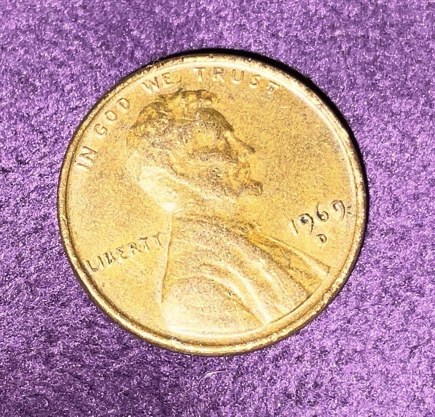 Penny 1969 Lincoln D  coin collectible - Main Image 3