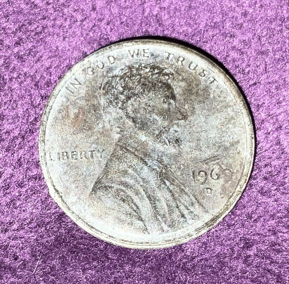 Penny 1969 Lincoln D  coin collectible - Main Image 3