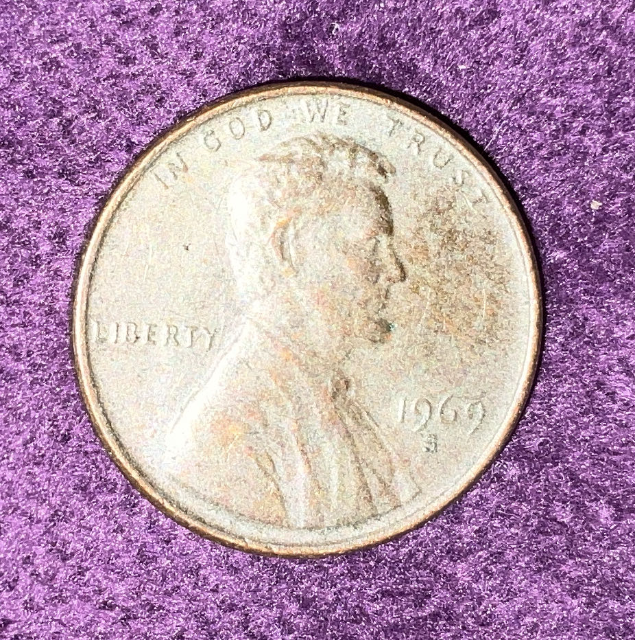 Penny 1969 Lincoln S  coin collectible - Main Image 3