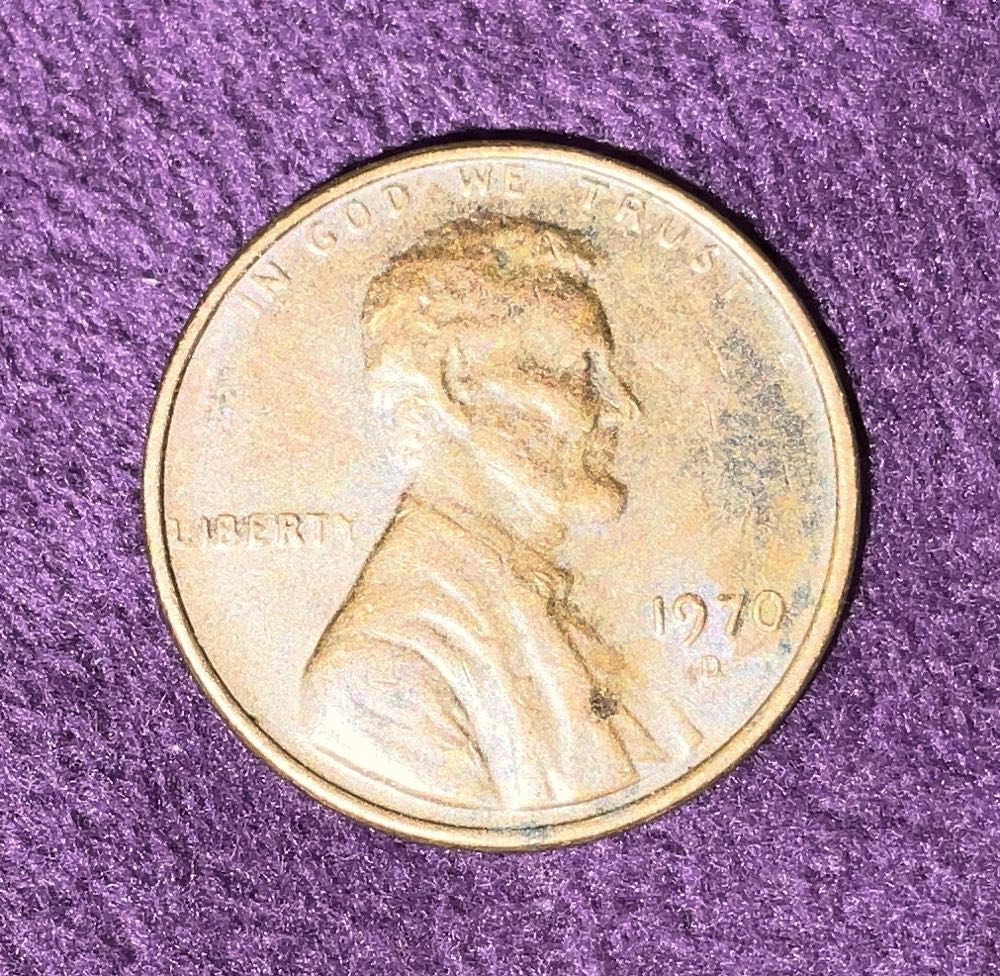 Penny 1970 Lincoln D  coin collectible - Main Image 3