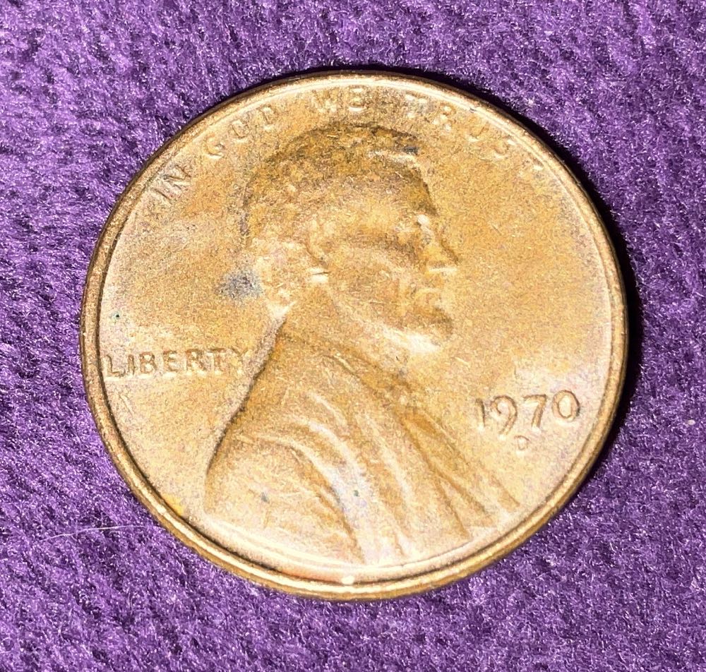Penny 1970 Lincoln D  coin collectible - Main Image 3