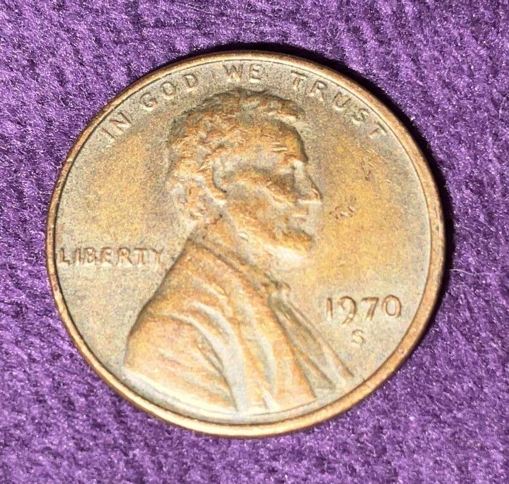 Penny 1970 Lincoln S  coin collectible - Main Image 3