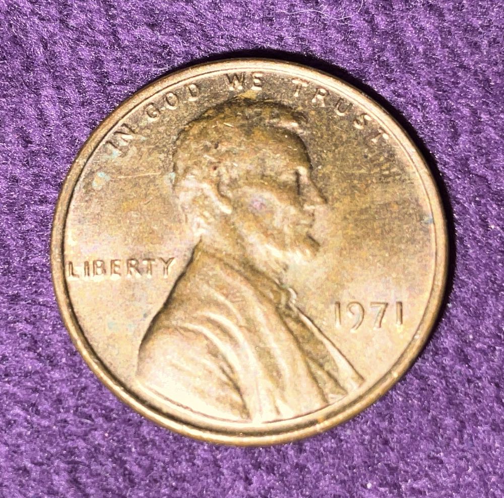 Penny 1971 Lincoln  coin collectible - Main Image 3