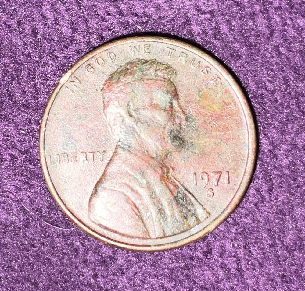 Penny 1971 Lincoln S  coin collectible - Main Image 3