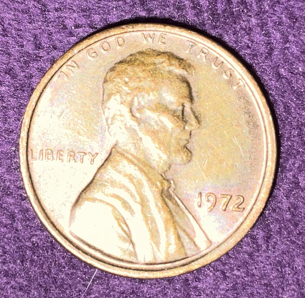 Penny 1972 Lincoln  coin collectible - Main Image 3