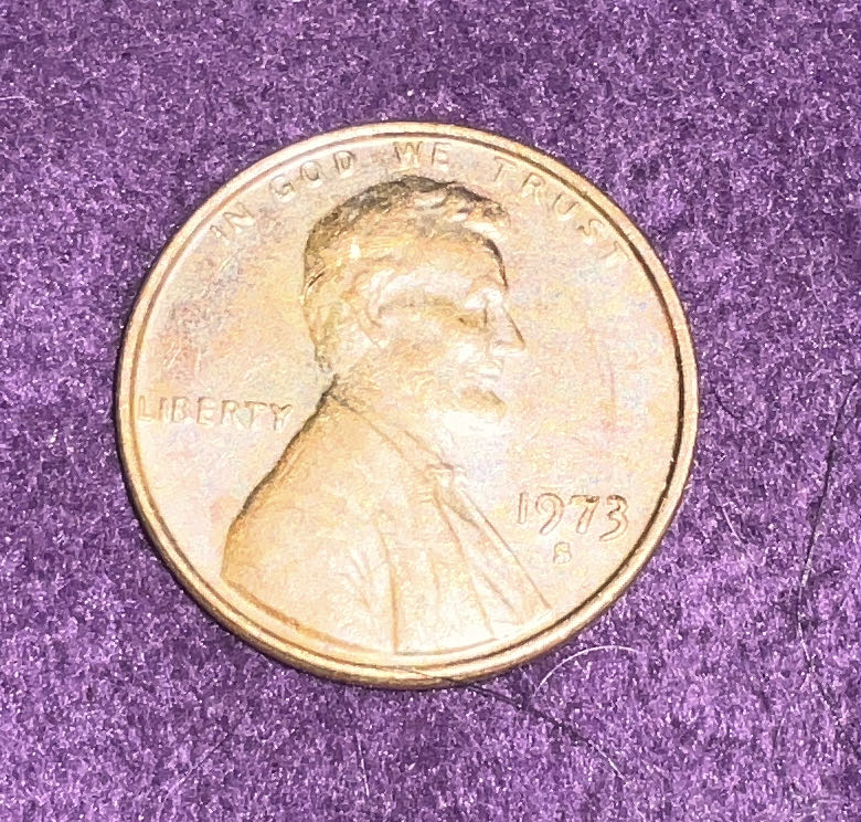 Penny 1973 Lincoln S  coin collectible - Main Image 3