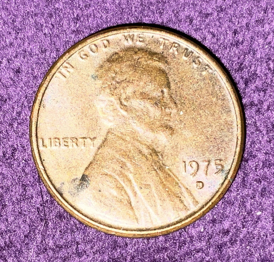 Penny 1975 Lincoln D  coin collectible - Main Image 3