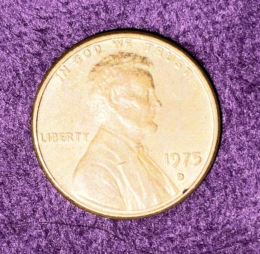 Penny 1975 Lincoln D  coin collectible - Main Image 3