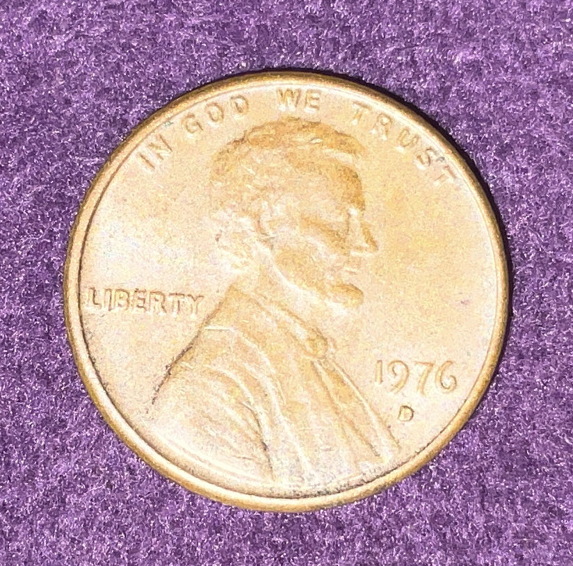 Penny 1976 Lincoln D  coin collectible - Main Image 3