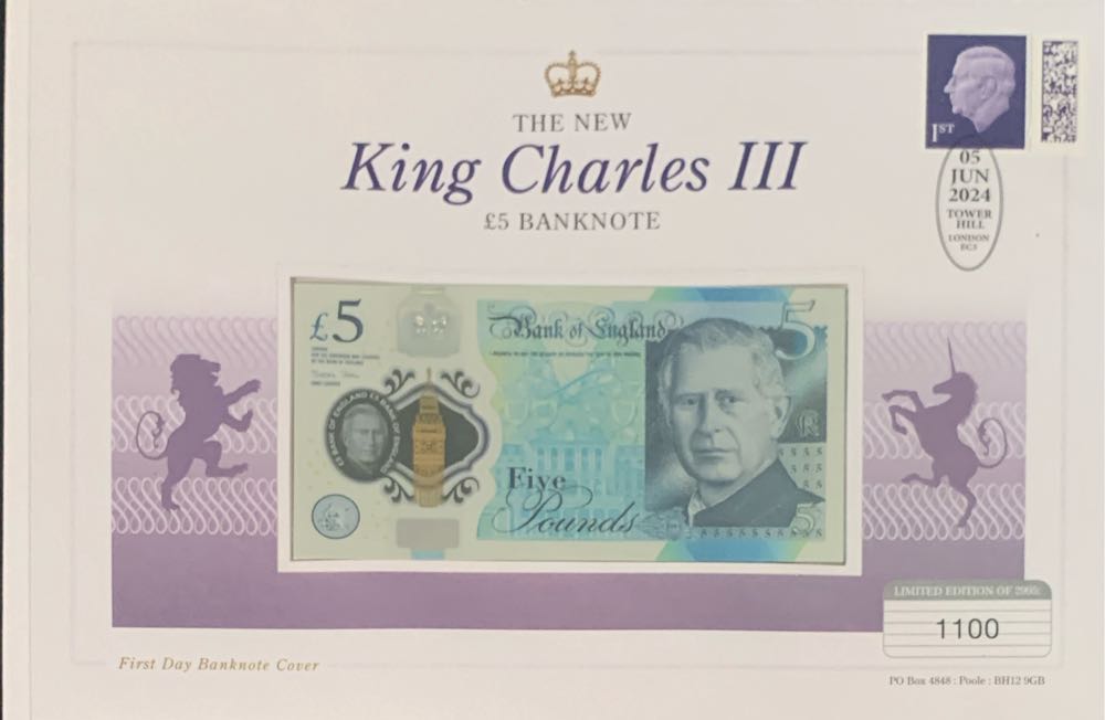 King Charles III £5 Note  coin collectible - Main Image 3