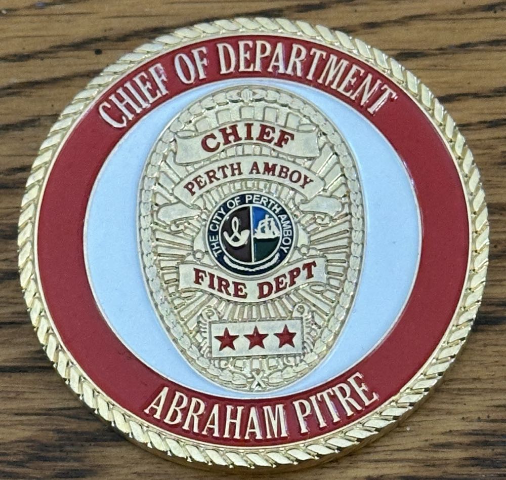 Perrh Amboy, NJ Chief Pitre  coin collectible - Main Image 2