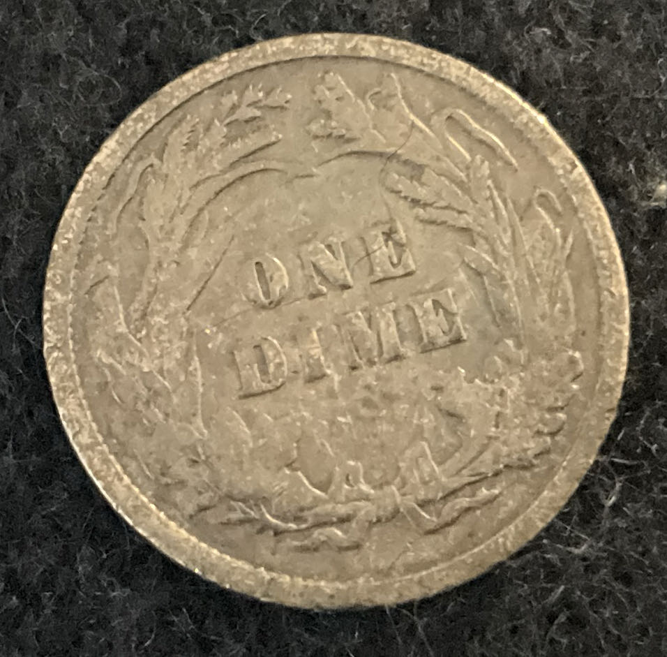 Dime 1898 Barber  coin collectible - Main Image 2