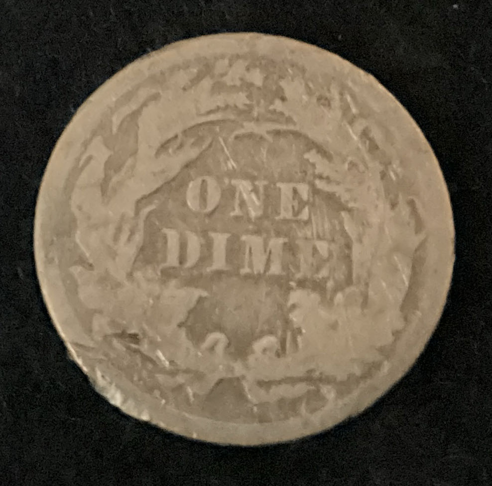 Dime 1884 Liberty Seated  coin collectible - Main Image 2