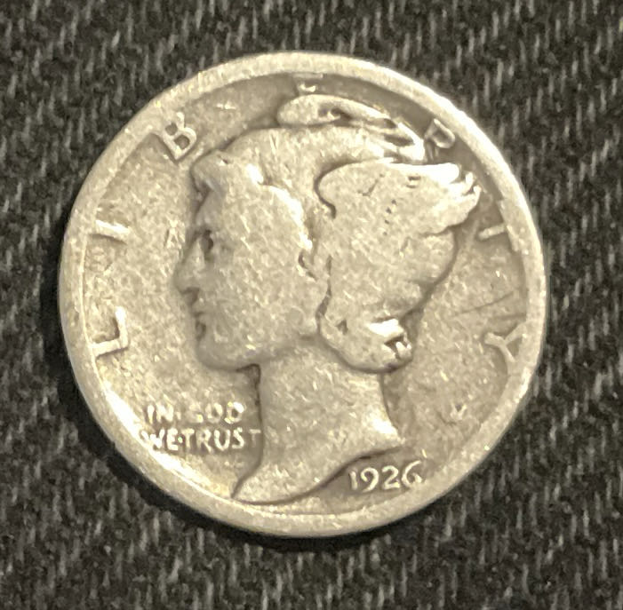 Dime 1926 Mercury  coin collectible - Main Image 3