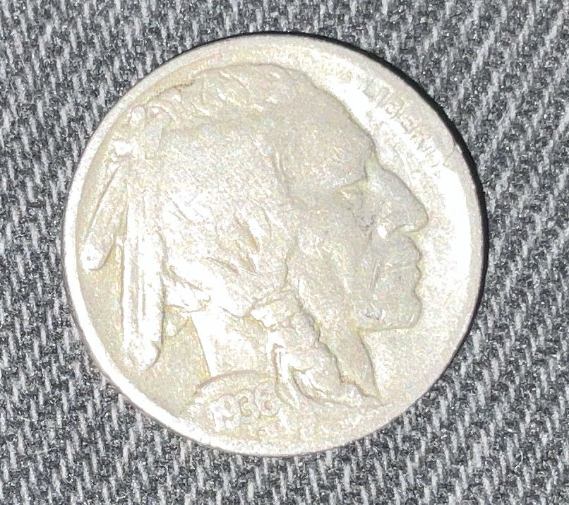 Nickel Indian Head 1936 1  coin collectible - Main Image 3