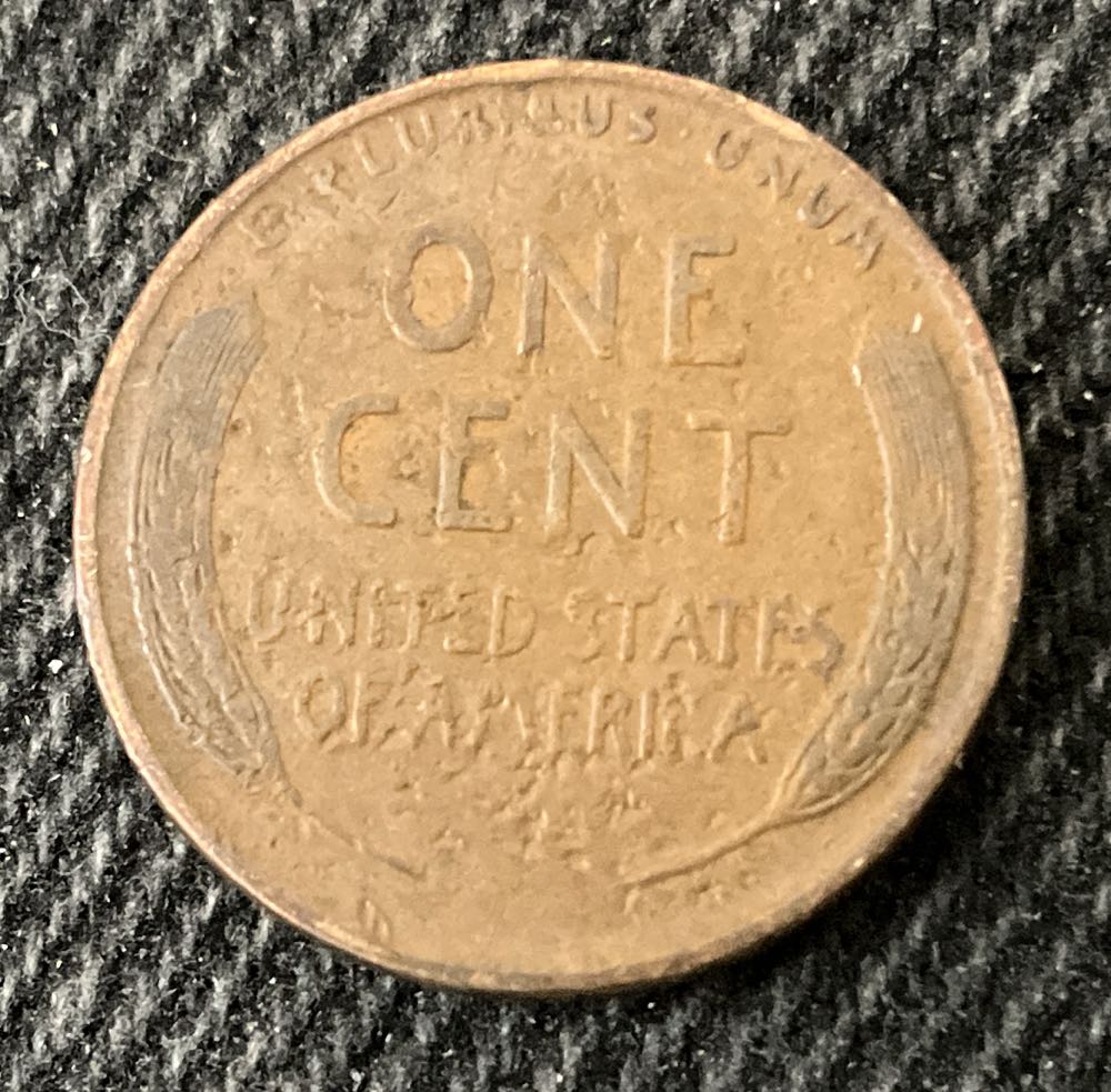 Penny 1938 Lincoln  5  coin collectible - Main Image 2