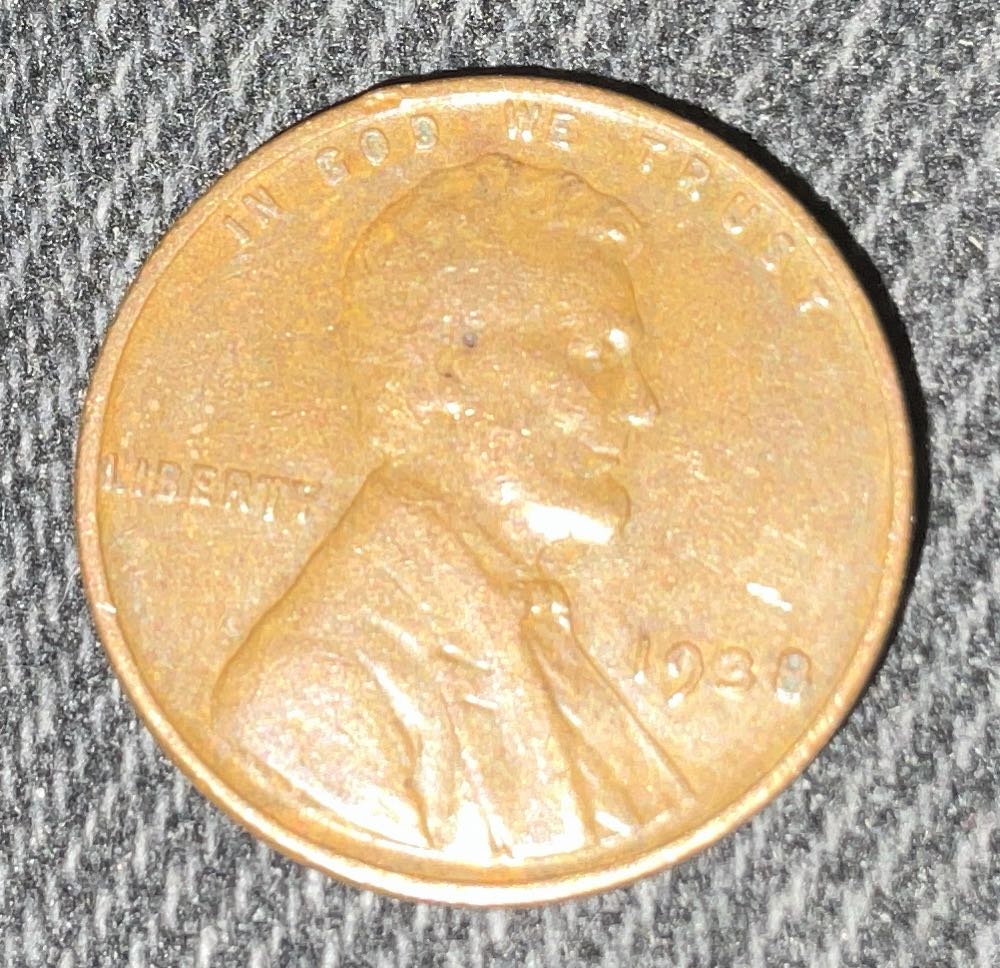 Penny 1938 Lincoln  1  coin collectible - Main Image 3