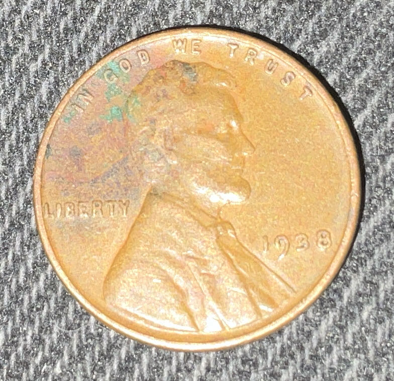 Penny 1938 Lincoln  6  coin collectible - Main Image 3