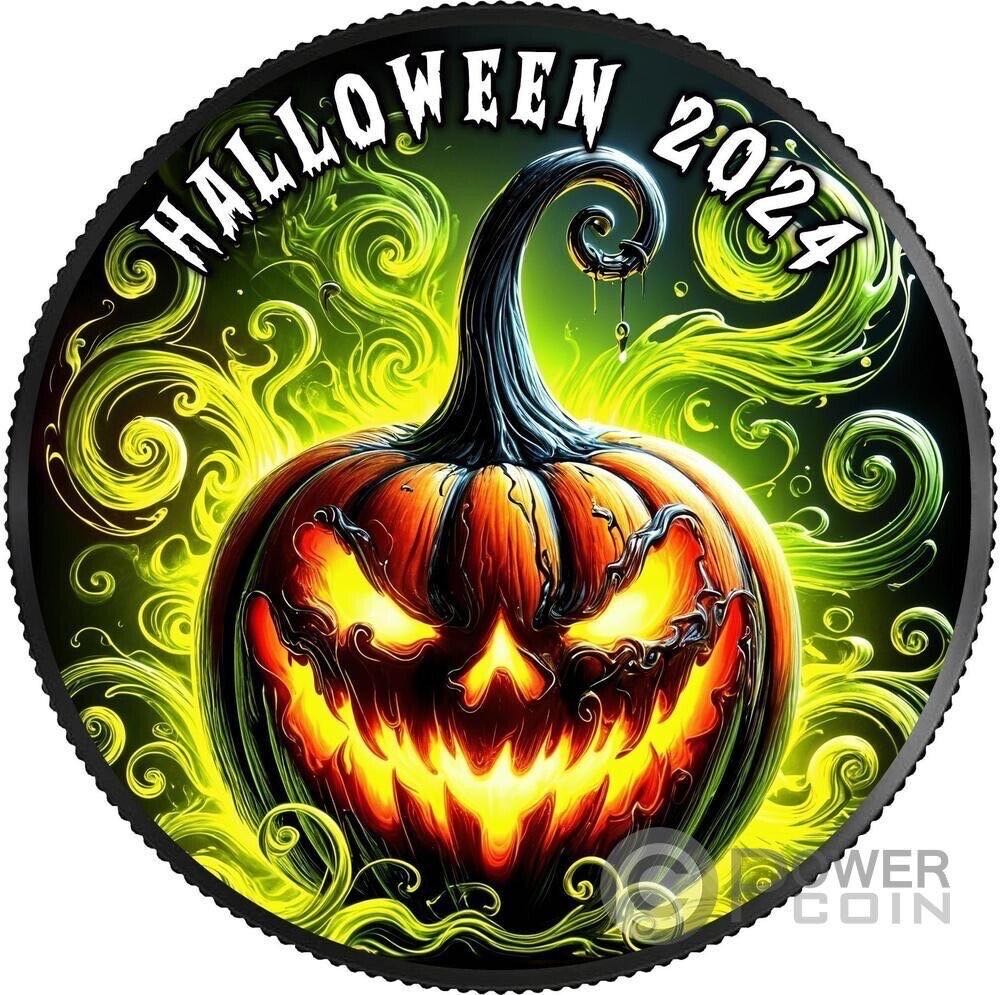 HALLOWEEN 1 Oz Silver Coin - USA 1$ 2024 - American Eagle  coin collectible - Main Image 2