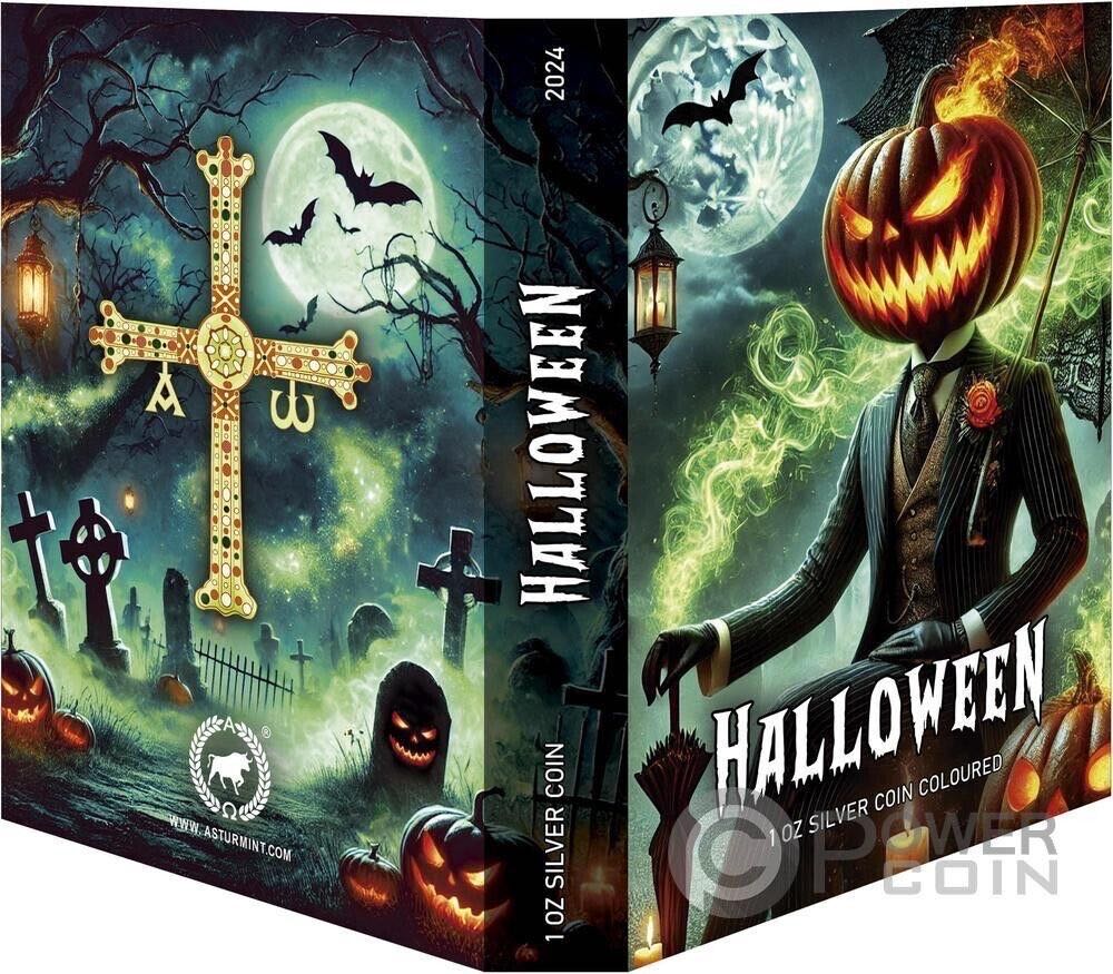 HALLOWEEN 1 Oz Silver Coin - USA 1$ 2024 - American Eagle  coin collectible - Main Image 3