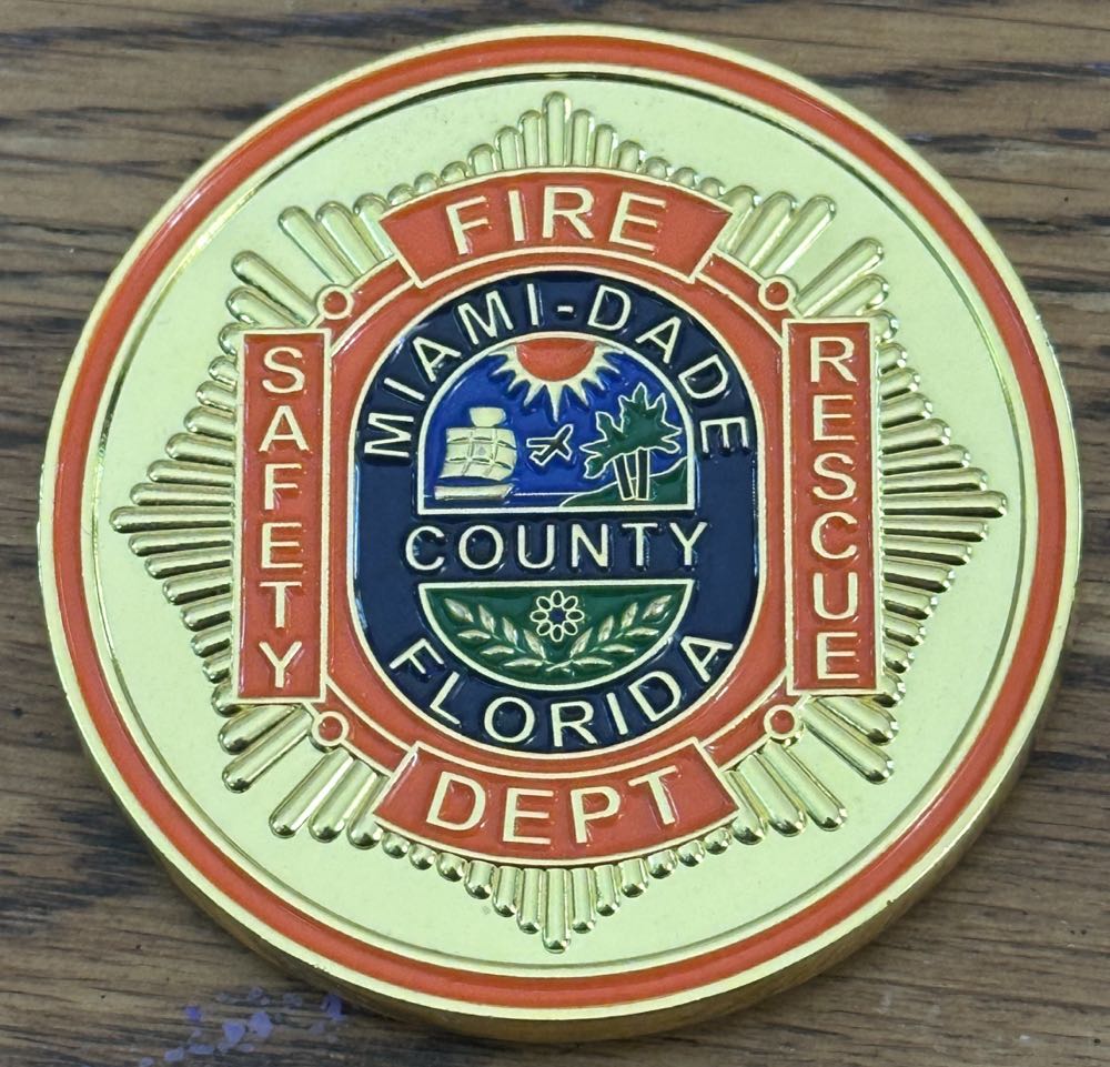 Miami Dade MIA ARFF  coin collectible - Main Image 2