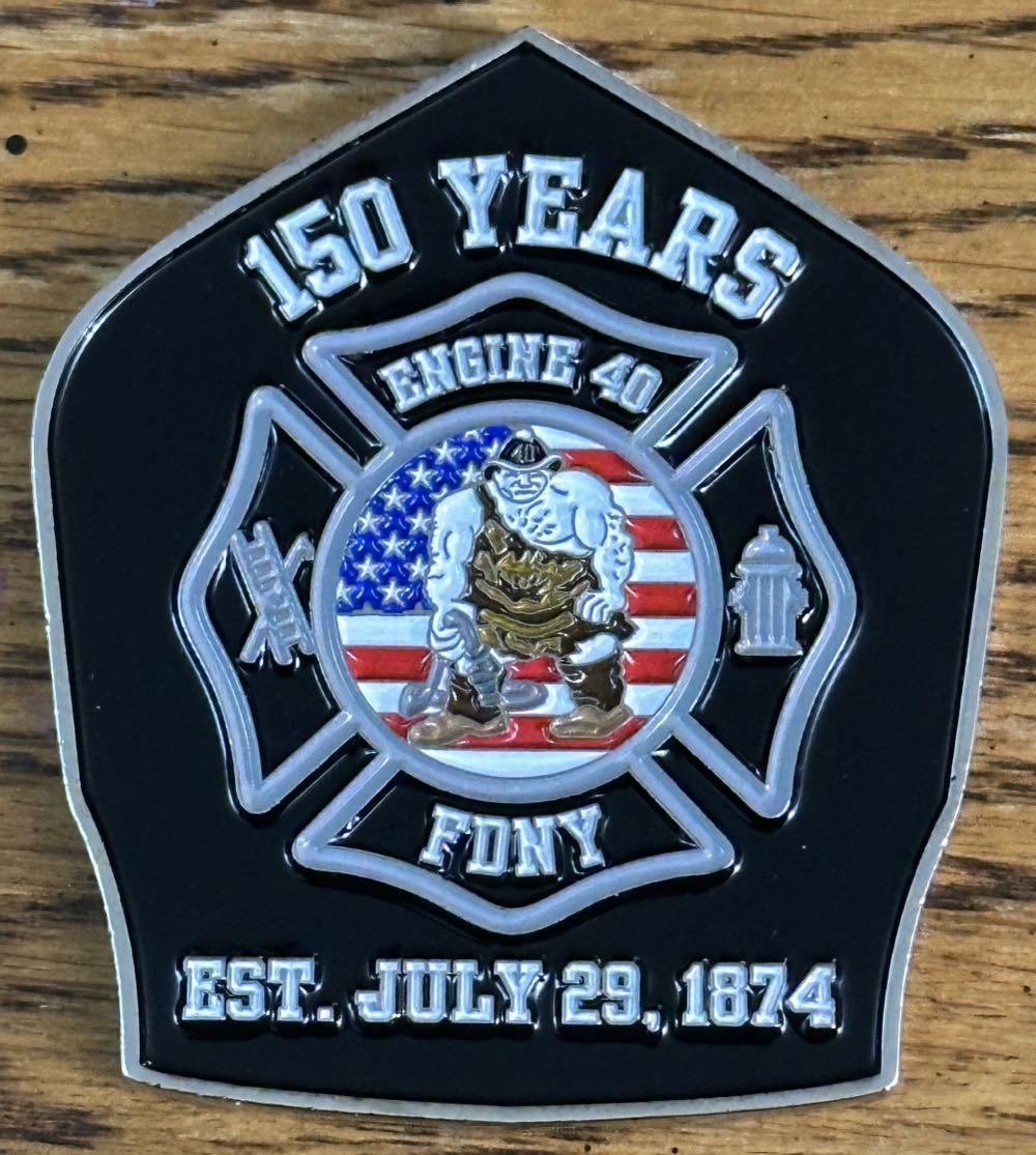 FDNY E40 - 150th  coin collectible - Main Image 2