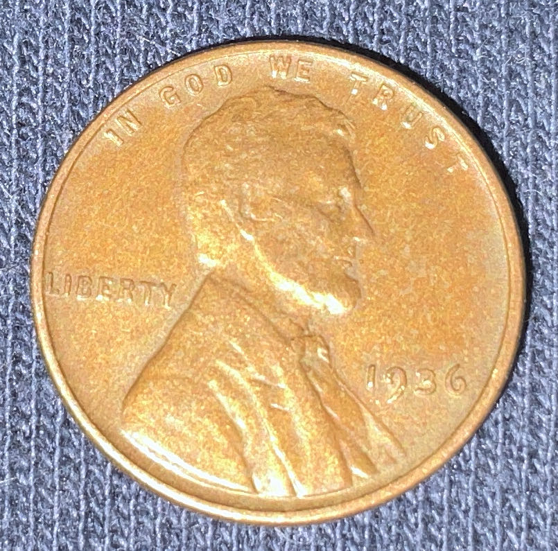 Penny 1936 Lincoln  coin collectible - Main Image 3