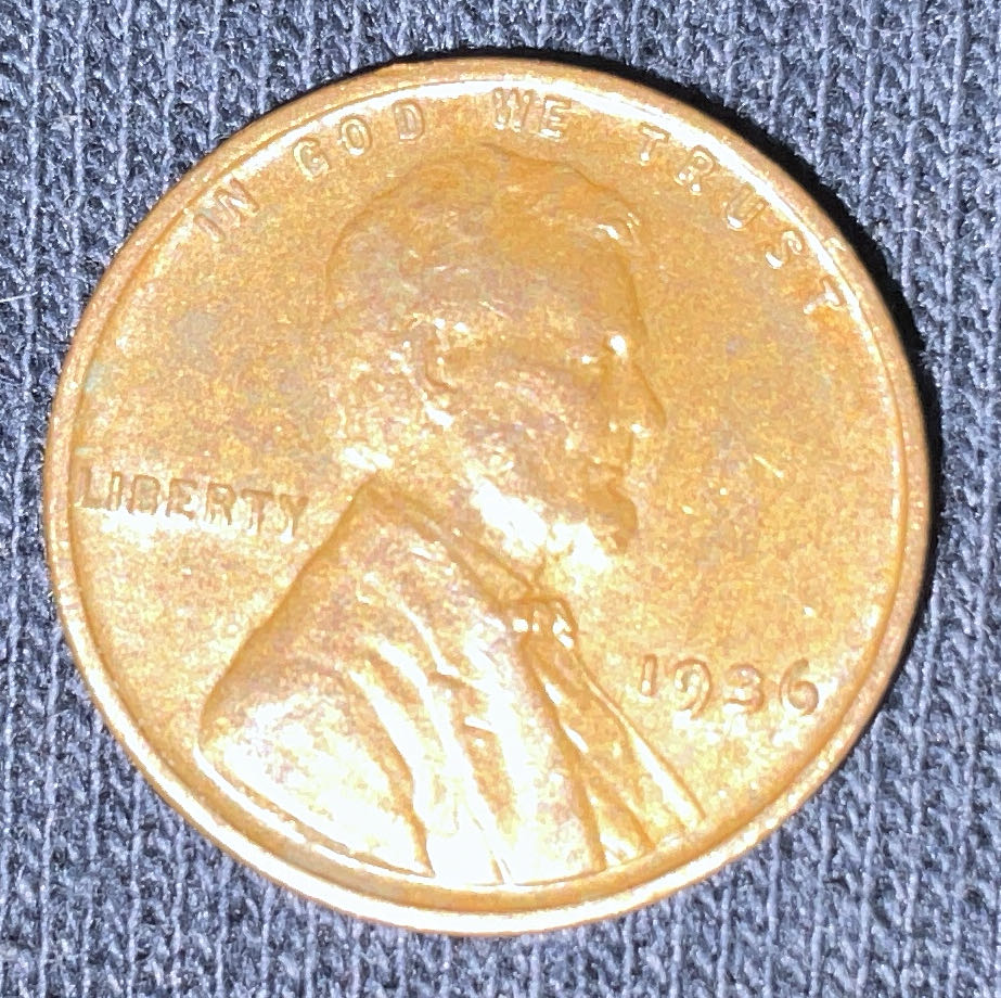 Penny 1936 Lincoln  3  coin collectible - Main Image 3
