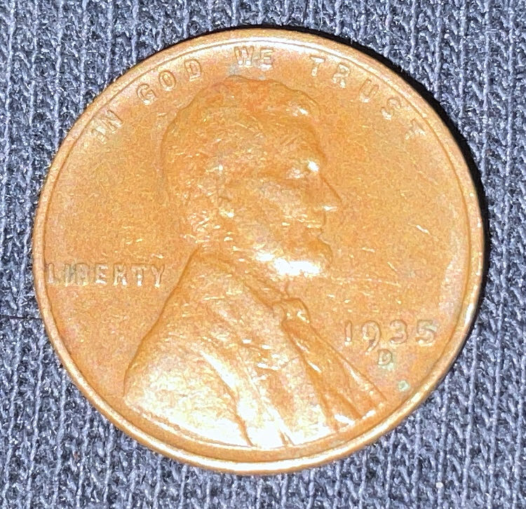Penny 1935 Lincoln D  2  coin collectible - Main Image 3