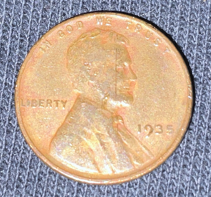 Penny 1935 Lincoln  3  coin collectible - Main Image 3