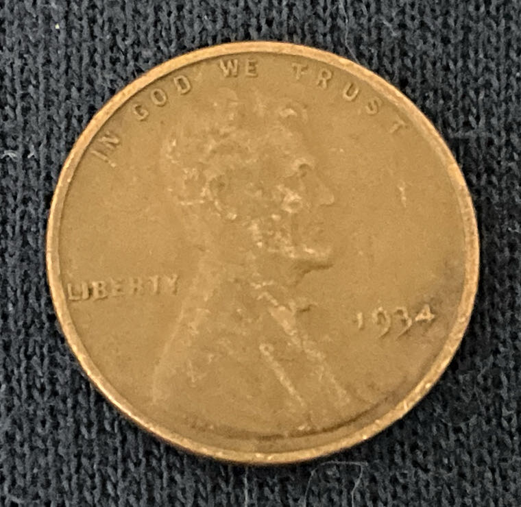 Penny 1934 Lincoln  1  coin collectible - Main Image 3