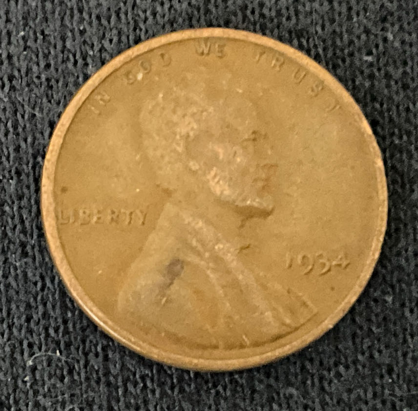 Penny 1934 Lincoln  3  coin collectible - Main Image 3